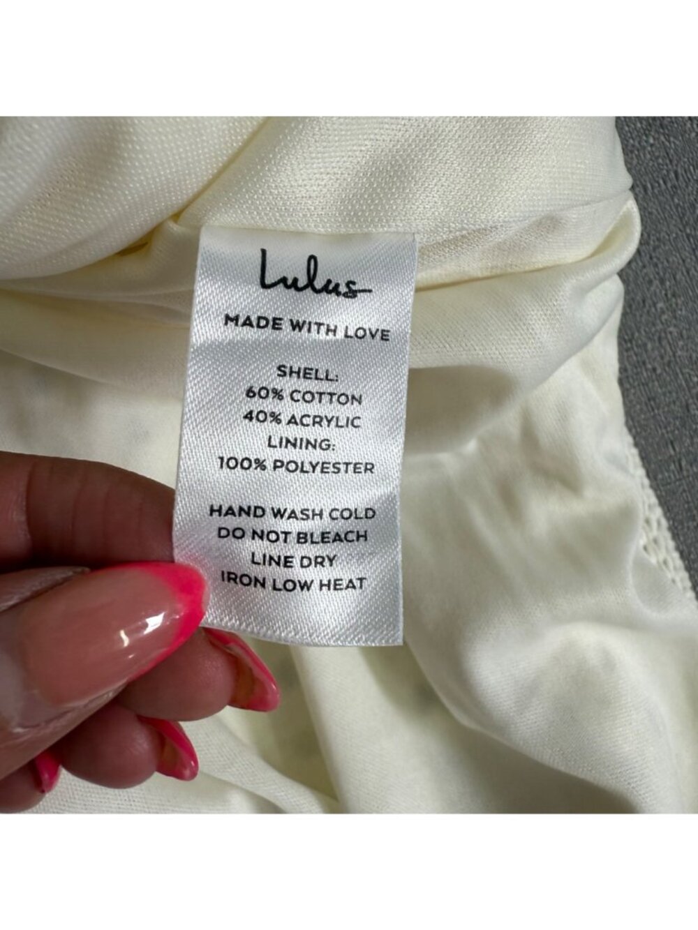 NWT Lulus Sunshine Babe Ivory Knit Crochet Midi Sweater Dress Retro Chic Large - Picture 6 of 16